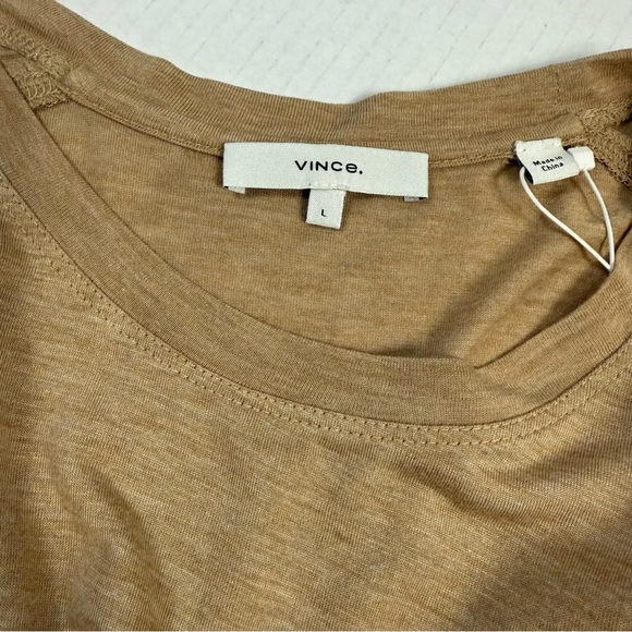 Vince Tan Long Sleeve Top Size Large - Picture 3 of 9